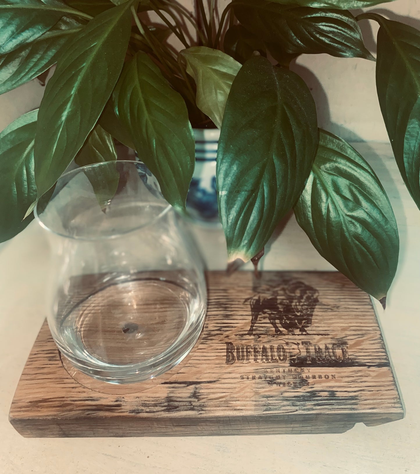 Bourbon Stave Rocks Glass Holder - Buffalo Trace