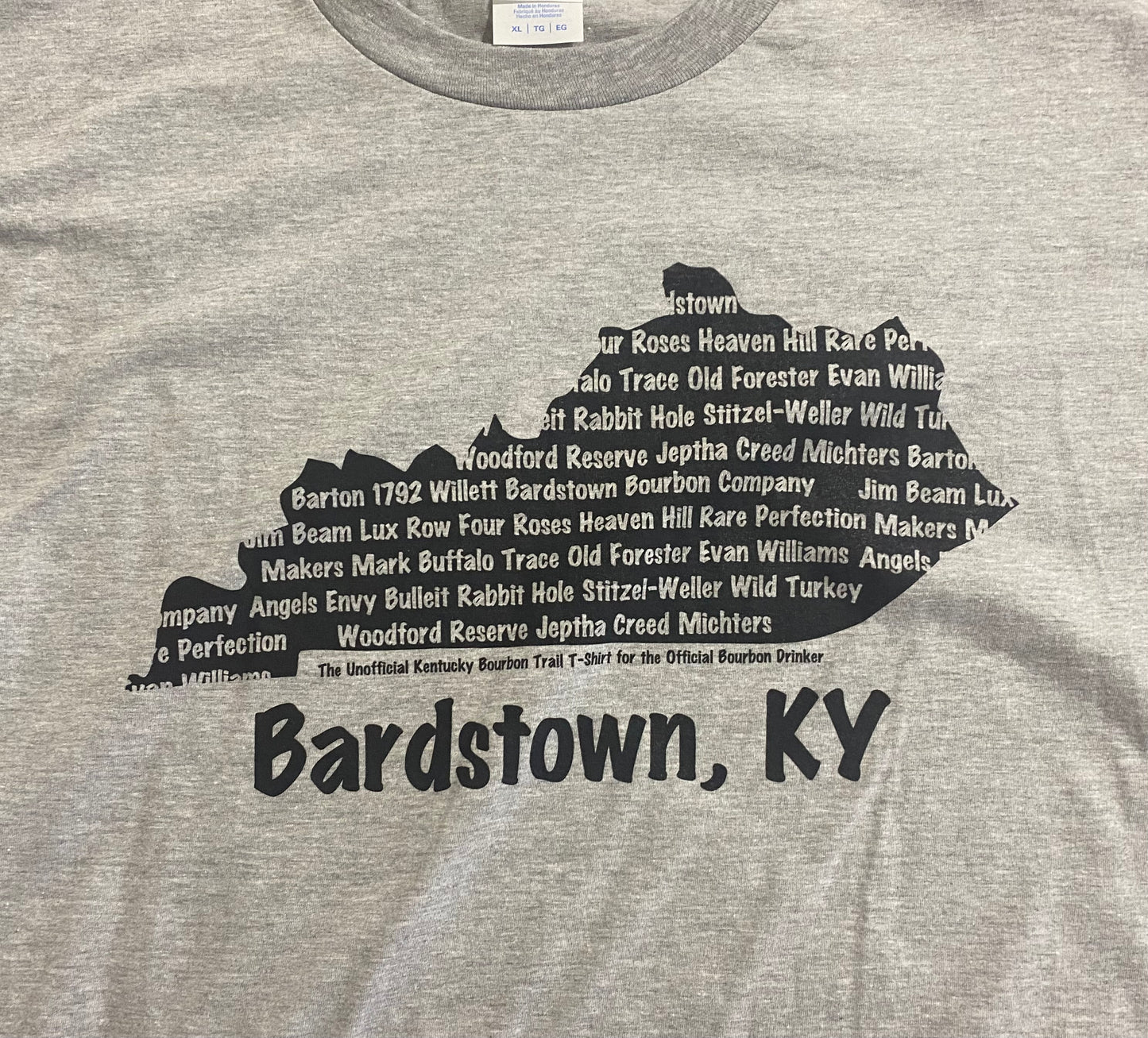 Unisex T-Shirt - Bourbon Trail Distilleries - Grey