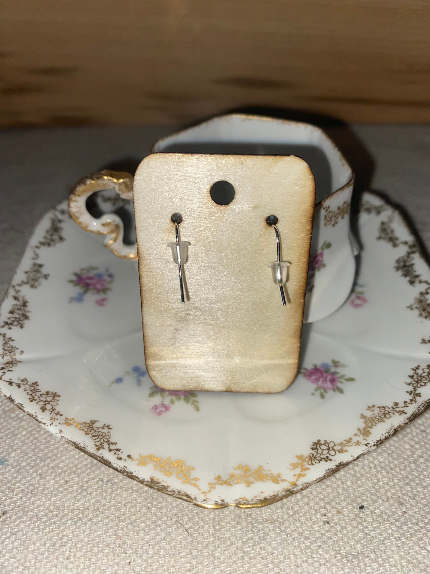 Bourbon Barrel Earrings - Dangle Bardstown Bourbon Co. Cutout - Bronze