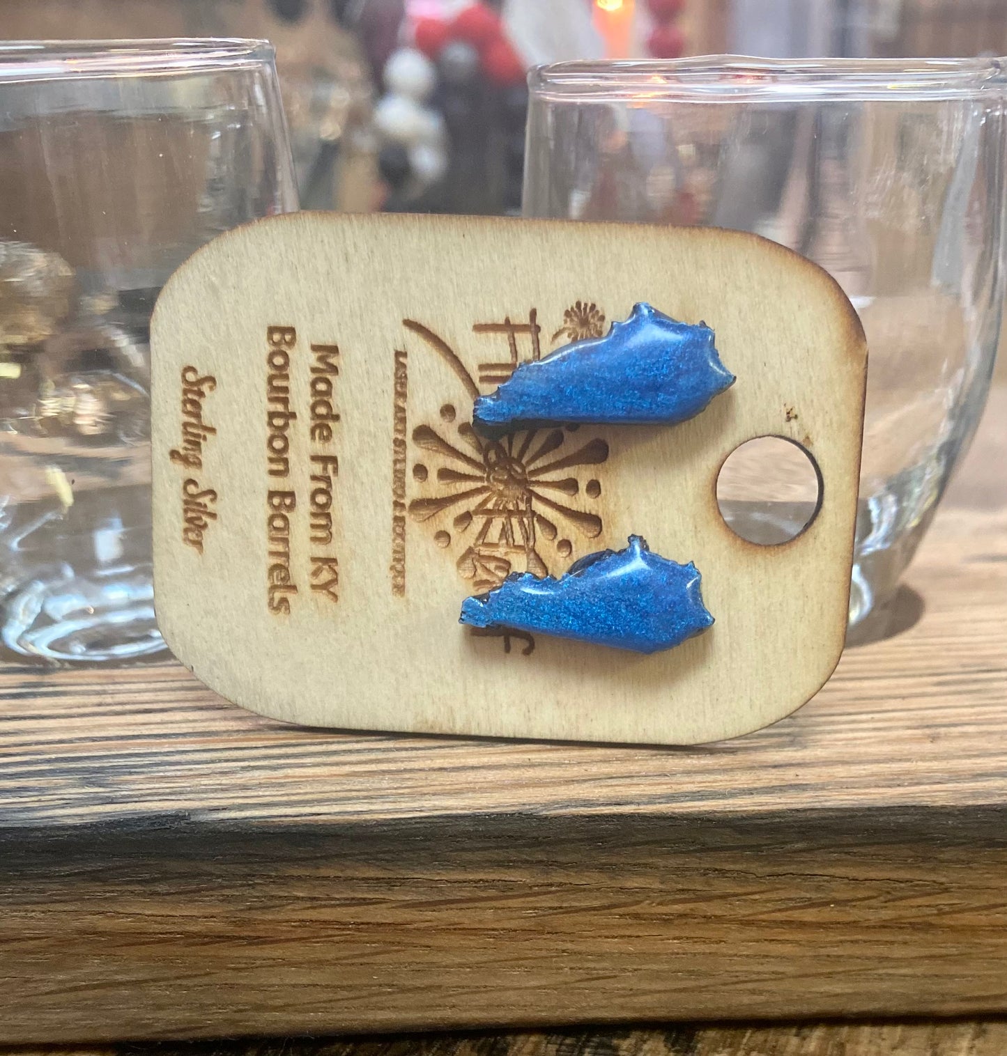 Bourbon Barrel Earrings - Post State of Kentucky