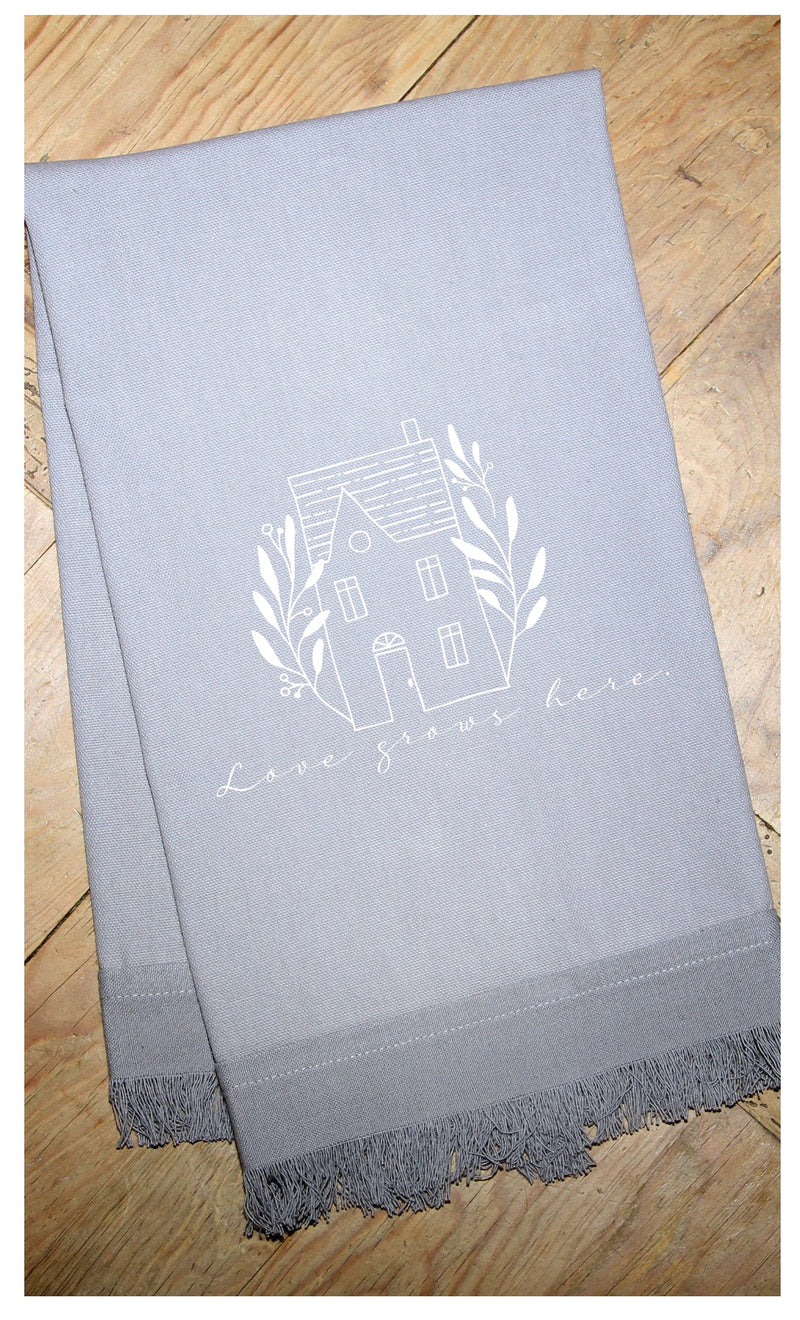 Love Grows Here Hand Towel
