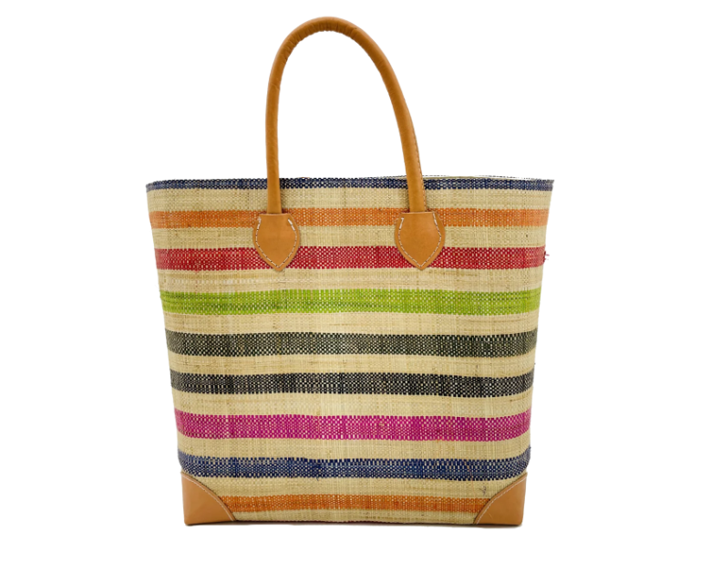 Shebobo -Rayo Stripes Straw Basket Bag - color options