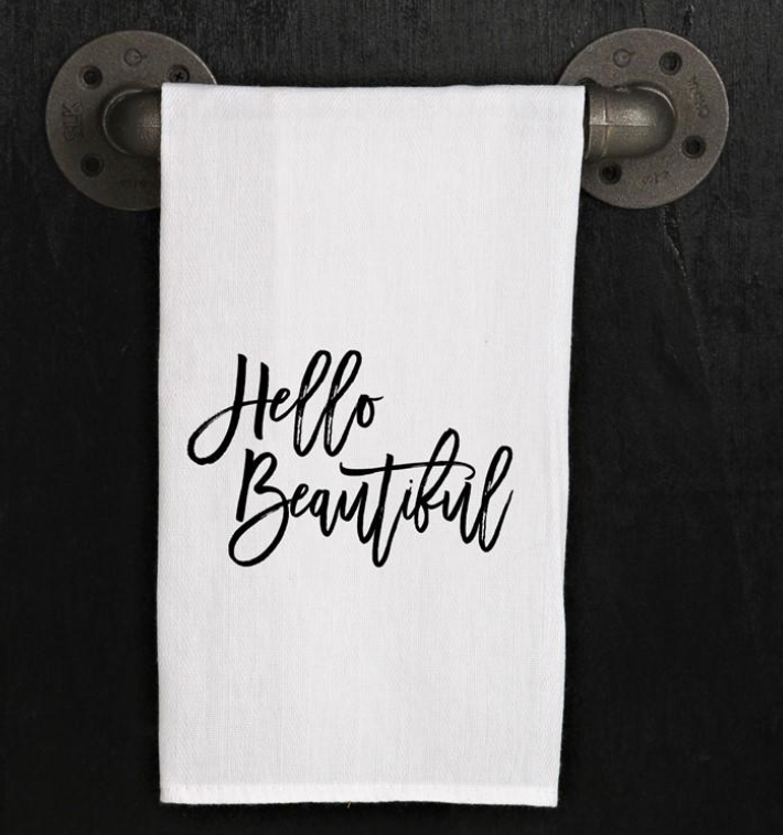 Hello Beautiful Hand Towel