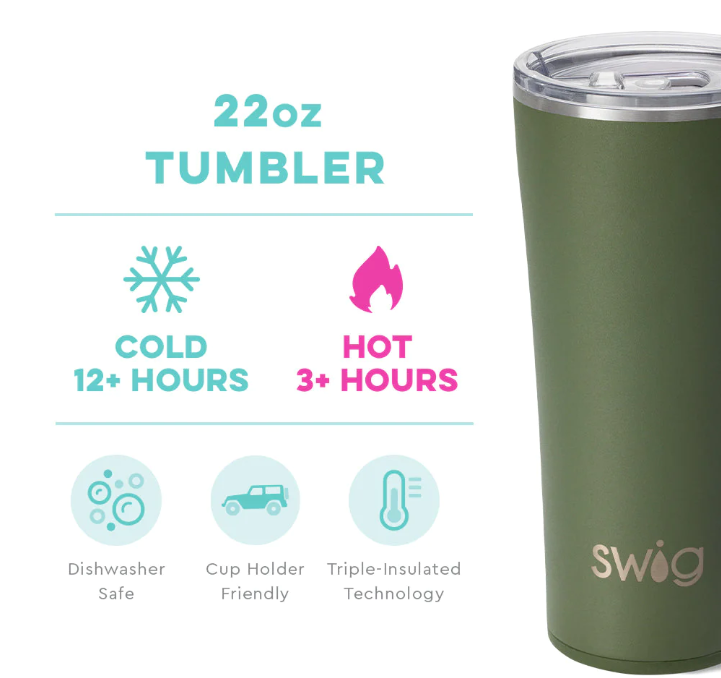 SWIG Olive Tumbler (22oz)