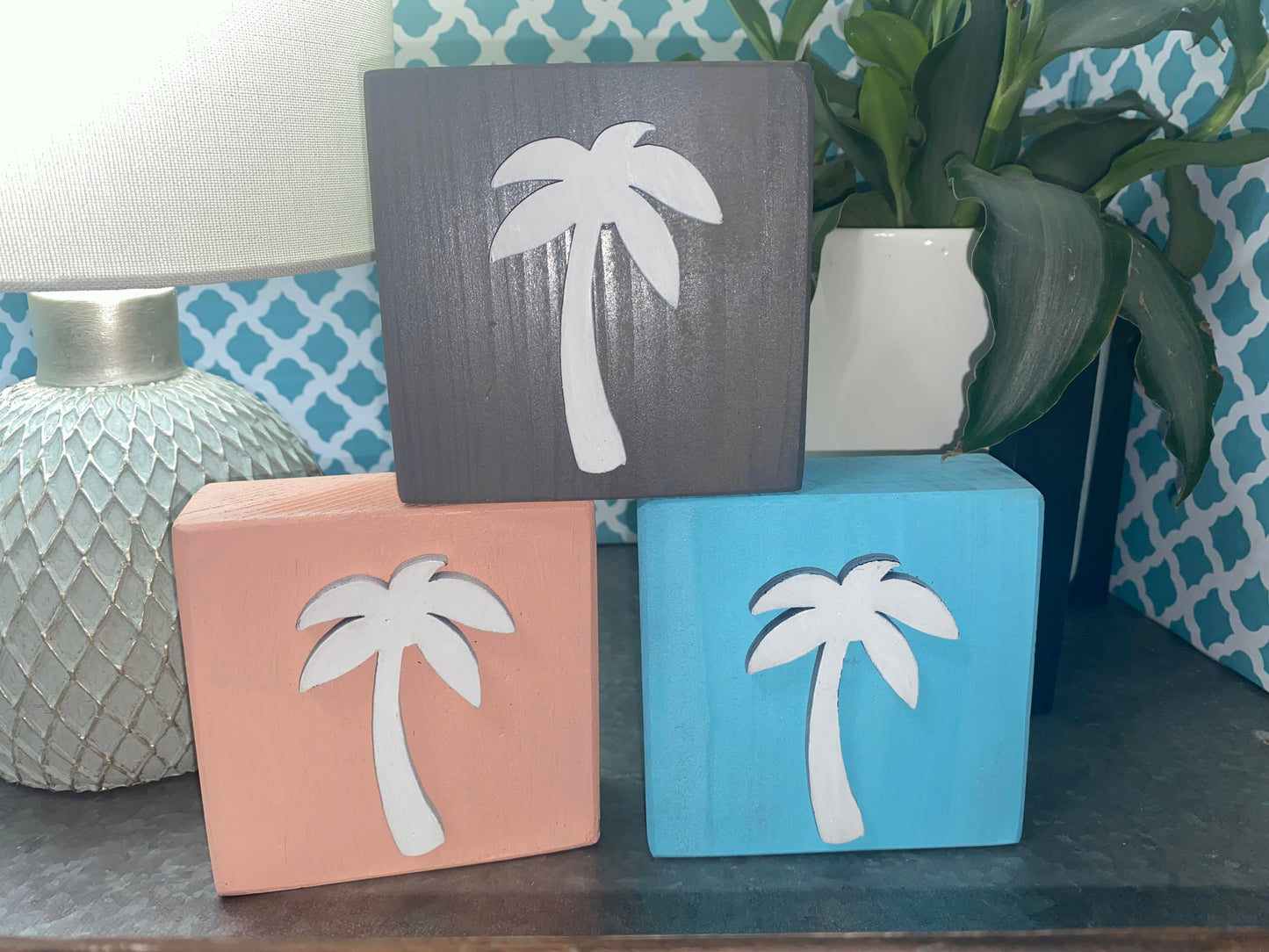 Palm Tree Wood Blocks