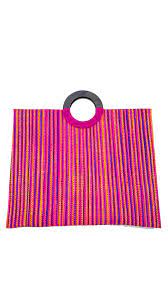 Shebobo - Aria Straw Handbag Briefcase with Horn Handles - color options