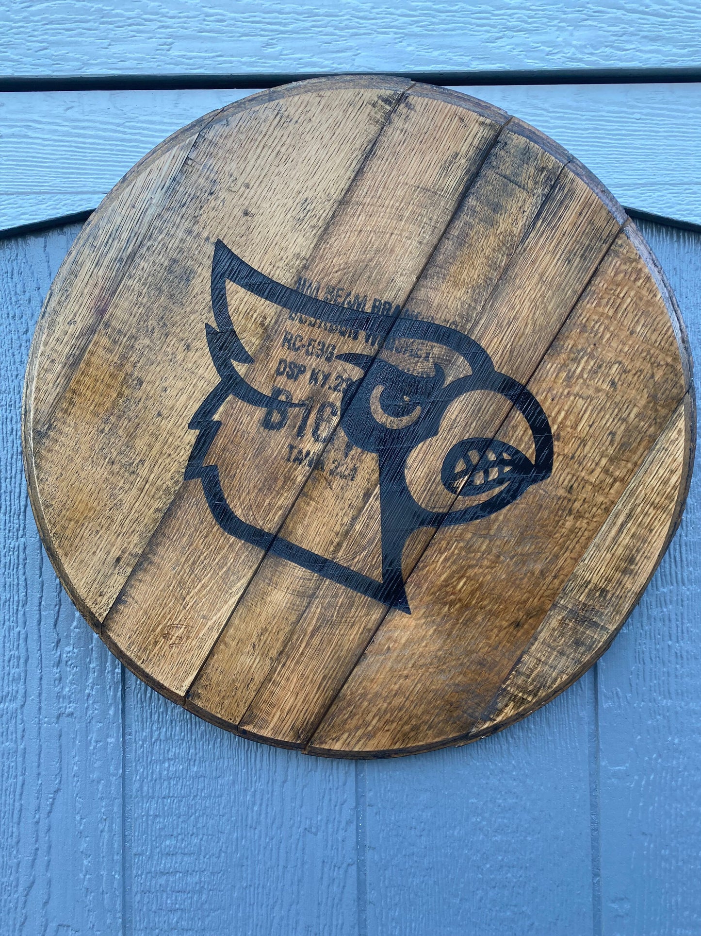 UofL Laser Engraved Bourbon Barrel Head - 3 size options
