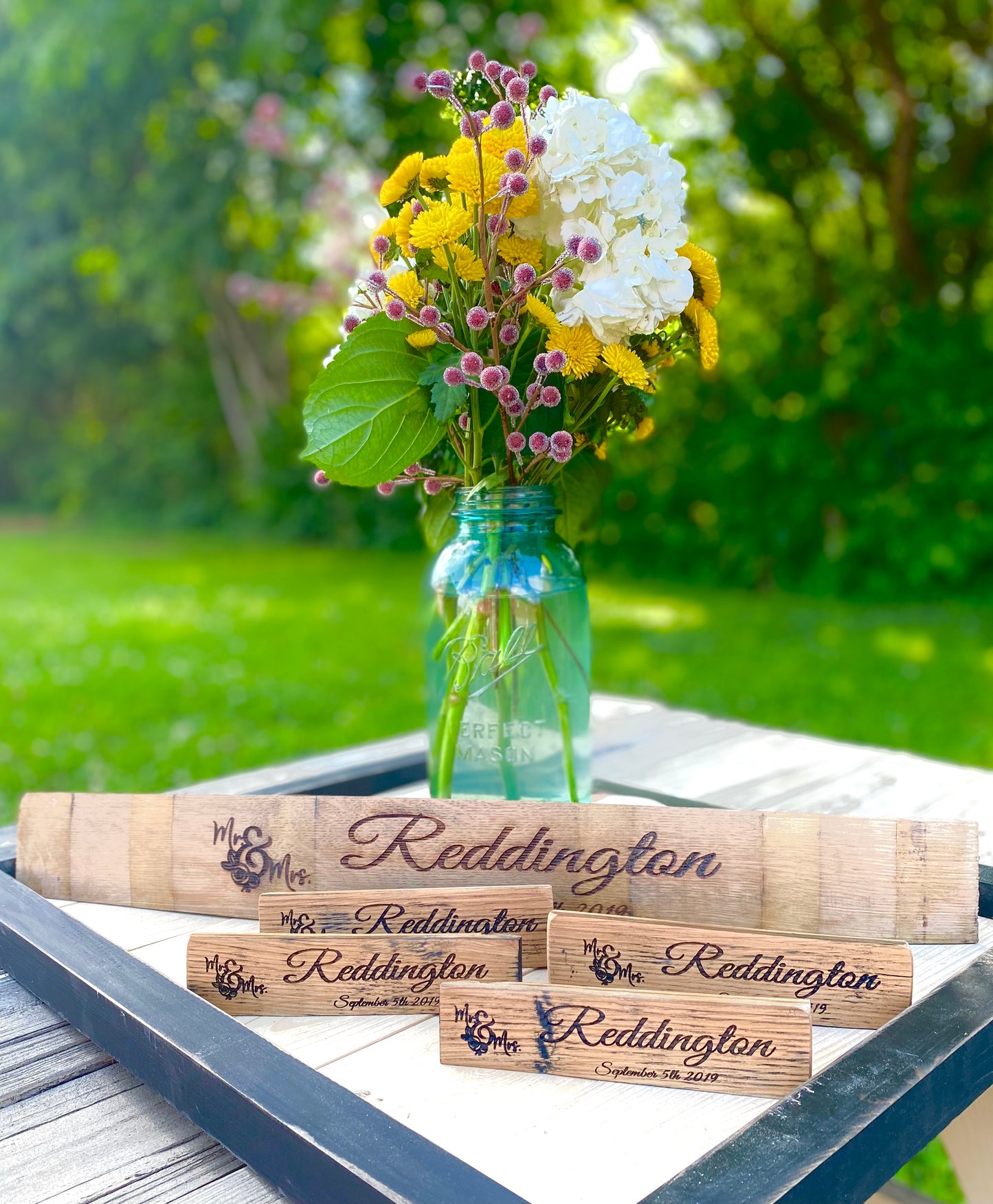 Wedding Favors - Personalized Bourbon Stave Pieces