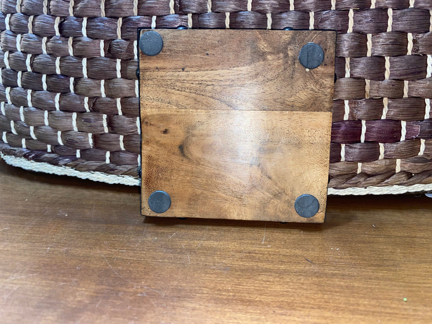 Laser Engraved Acacia Wood Coaster - ARMY
