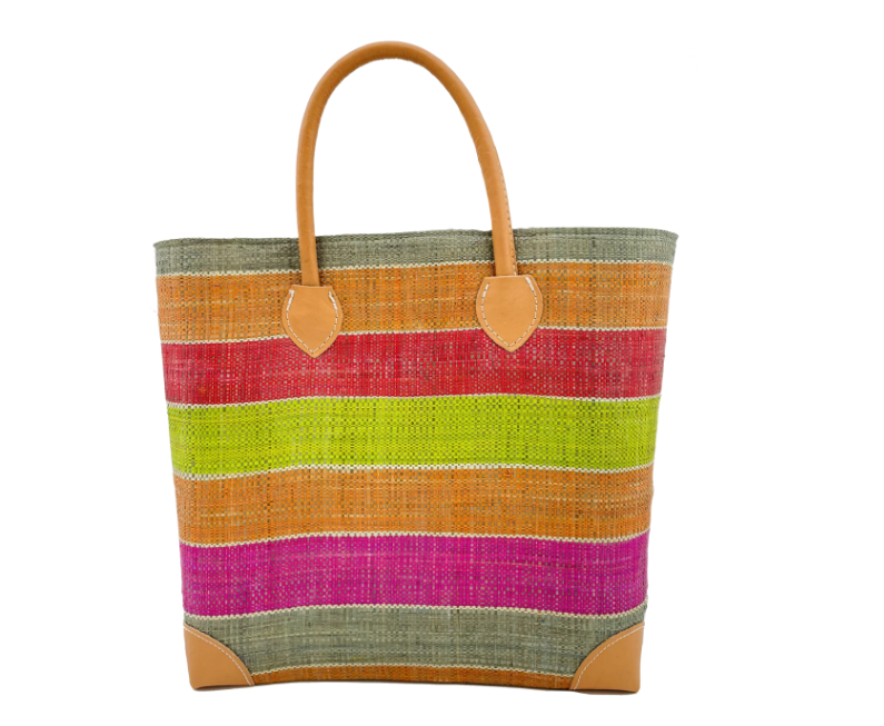 Shebobo -Rayo Stripes Straw Basket Bag  - color options