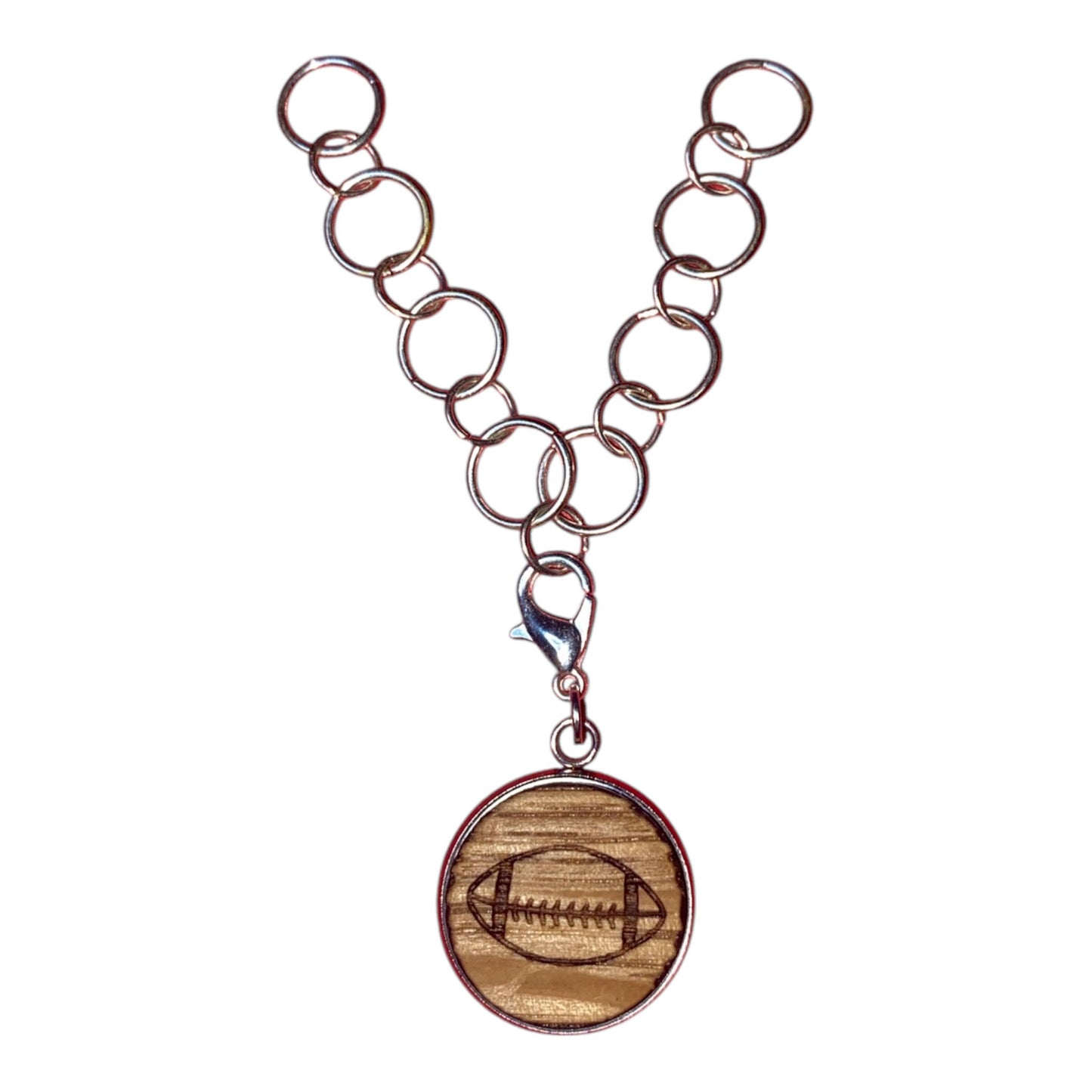 Bourbon Barrel Charm - Football