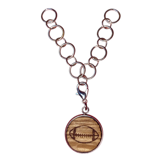 Bourbon Barrel Charm - Football