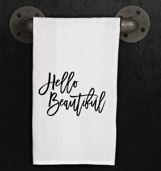 Hello Beautiful Hand Towel