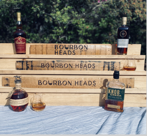 Laser Engraved Bourbon Barrel Stave - BourbonHeads - 3 size options