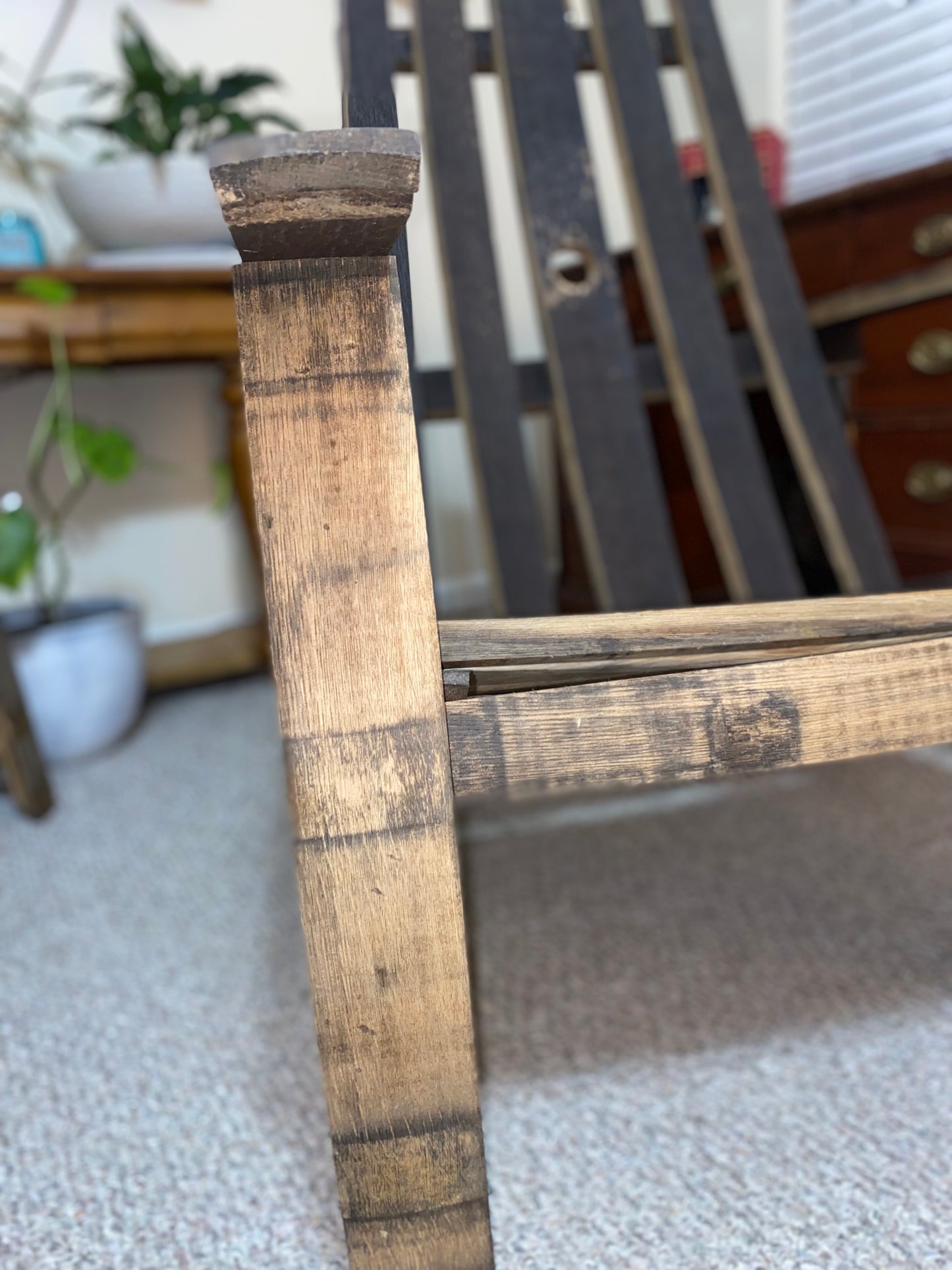 Upcycled Bourbon Barrel Adirondack Chair