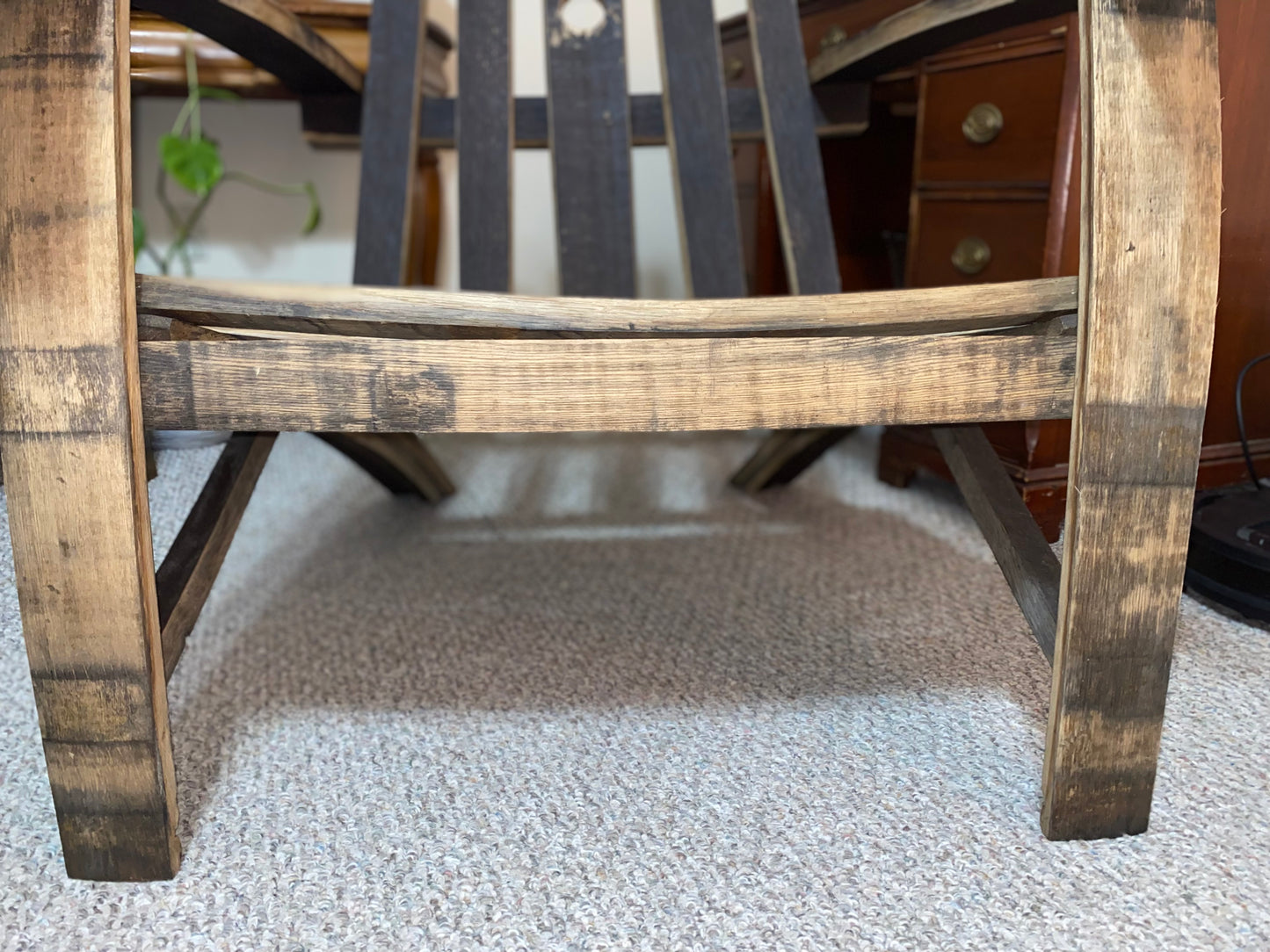 Upcycled Bourbon Barrel Adirondack Chair