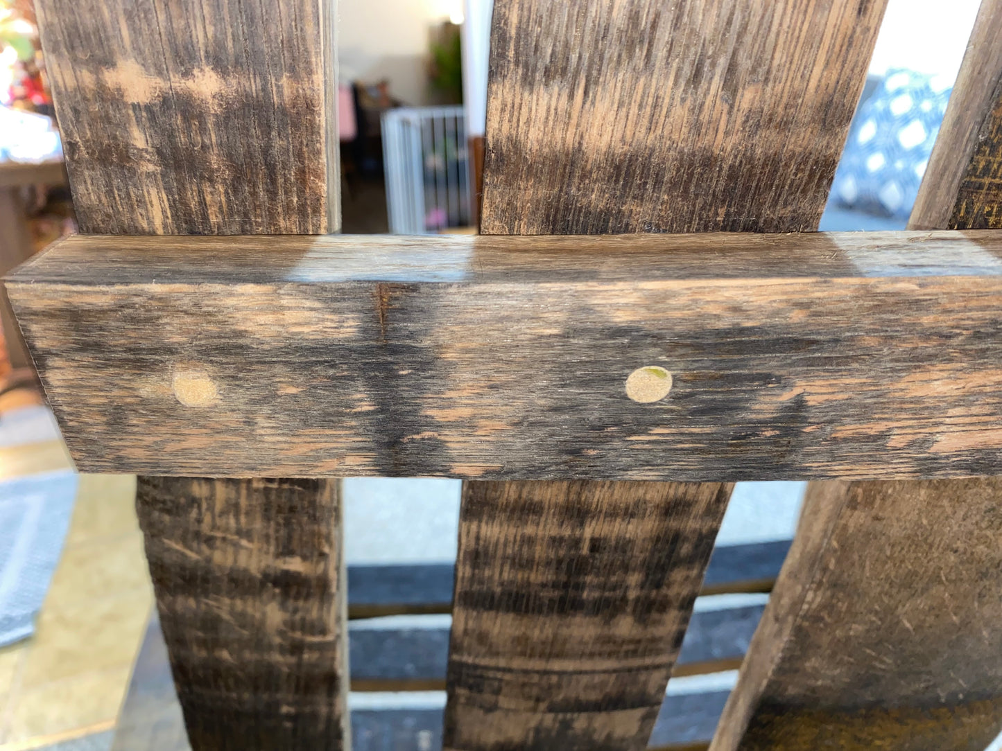 Upcycled Bourbon Barrel Adirondack Chair