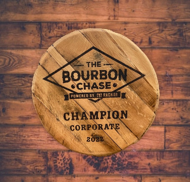 Custom Laser Engraved Bourbon Barrel Head - 3 size options