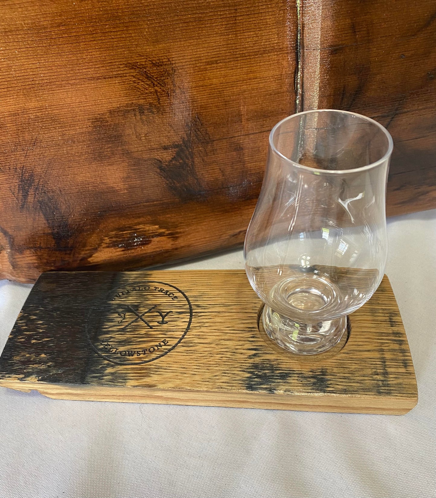 Bourbon Stave Personalized Glencairn Holder