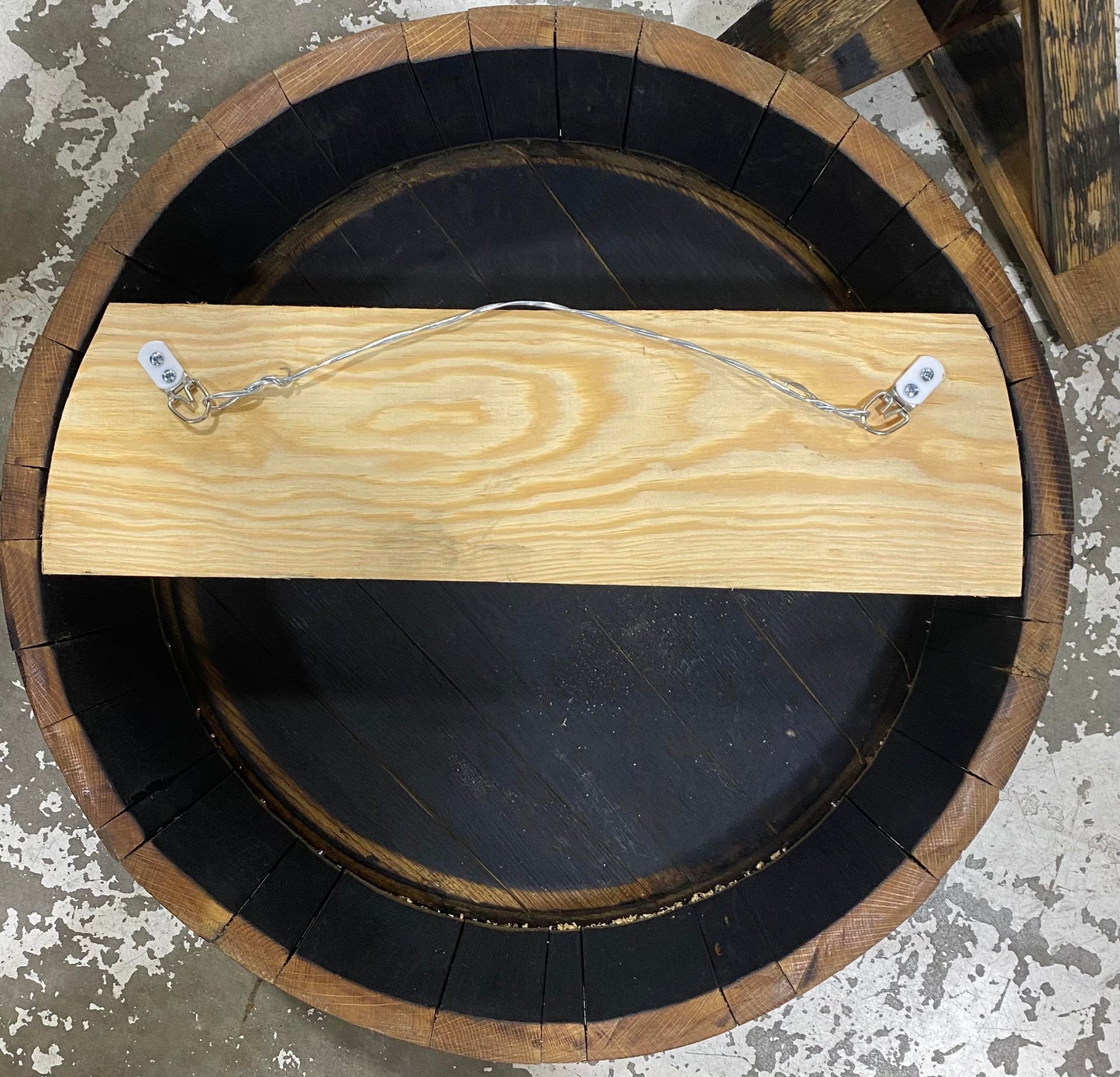 Premium Laser Engraved Bourbon Barrel Head